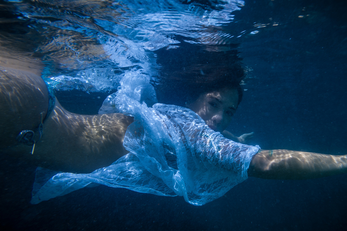 ensaio debaixo dágua´em Florianopolis