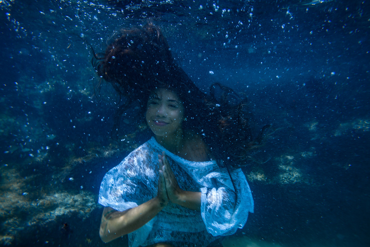 ensaio debaixo dágua´em Florianopolis