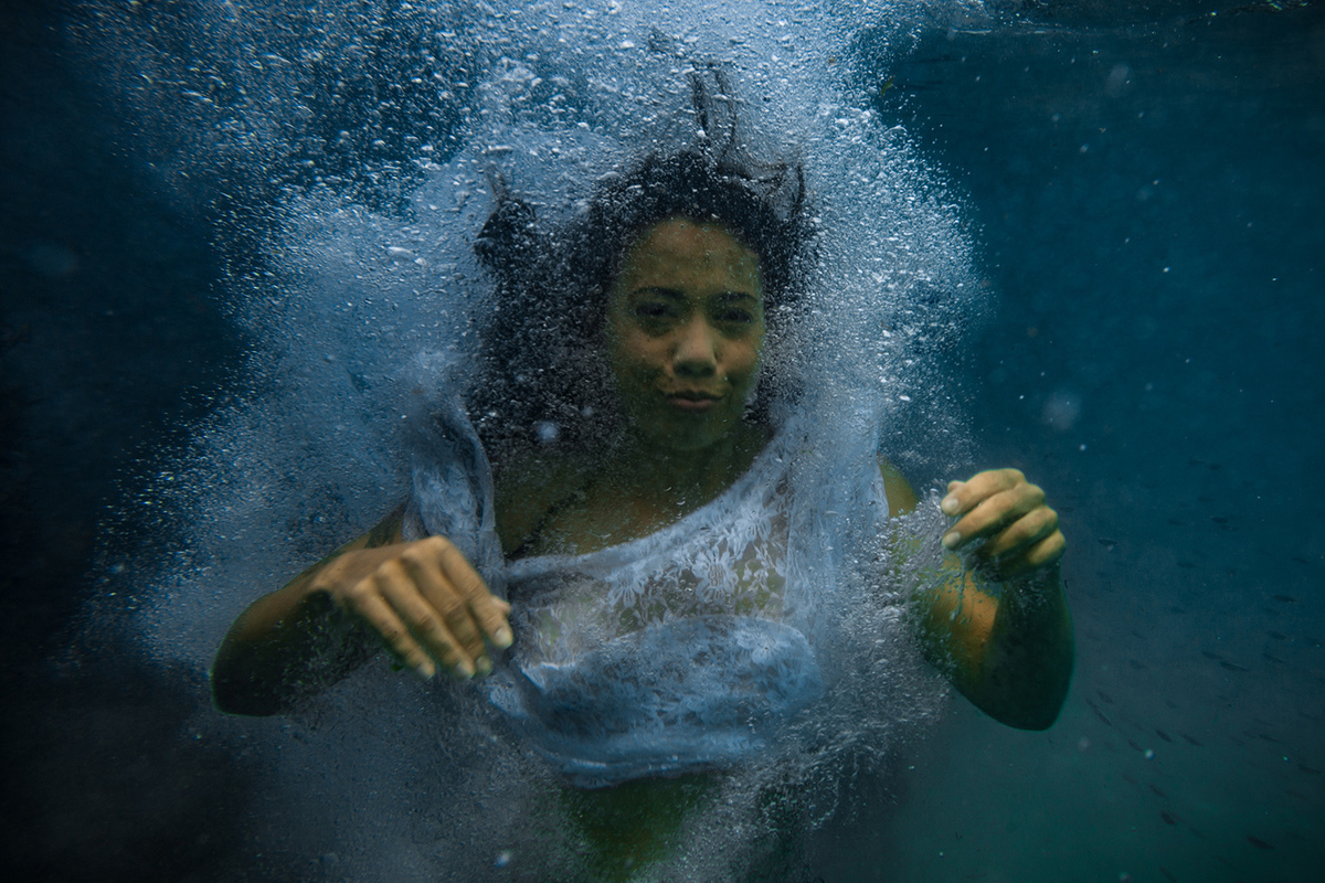 ensaio debaixo dágua´em Florianopolis