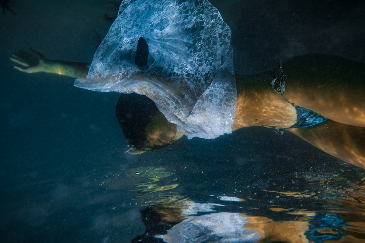 ensaio debaixo dágua´em Florianopolis