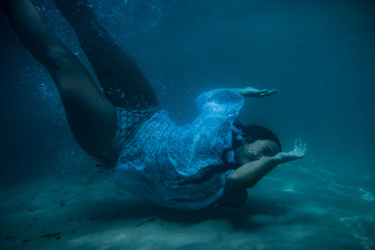 ensaio debaixo dágua´em Florianopolis