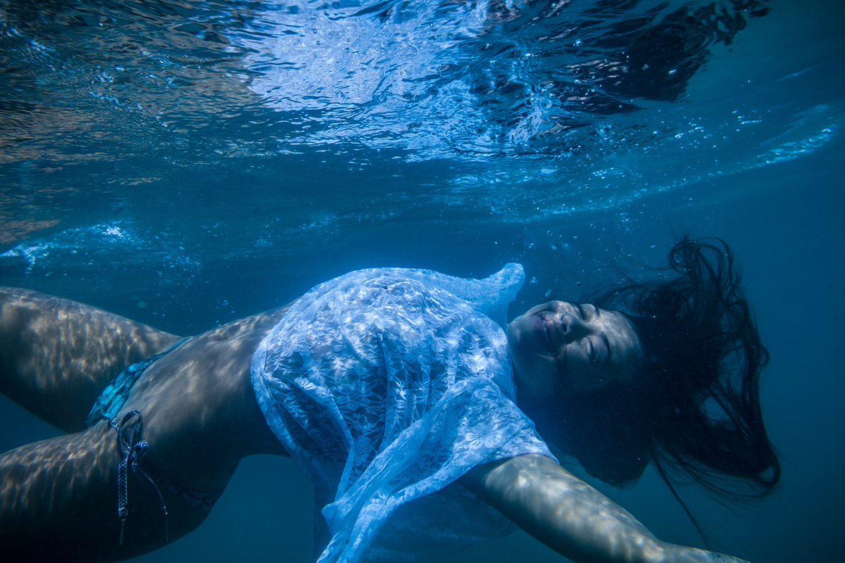ensaio debaixo dágua´em Florianopolis