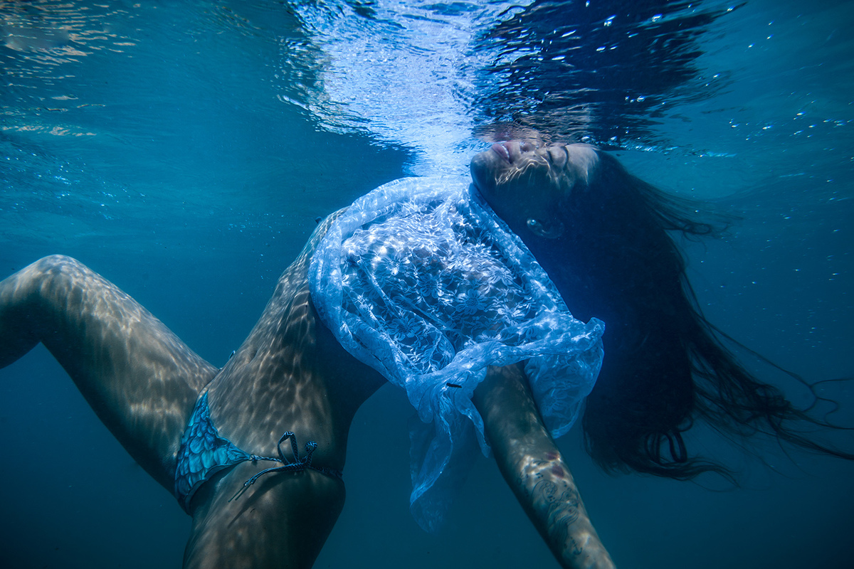 ensaio debaixo dágua´em Florianopolis