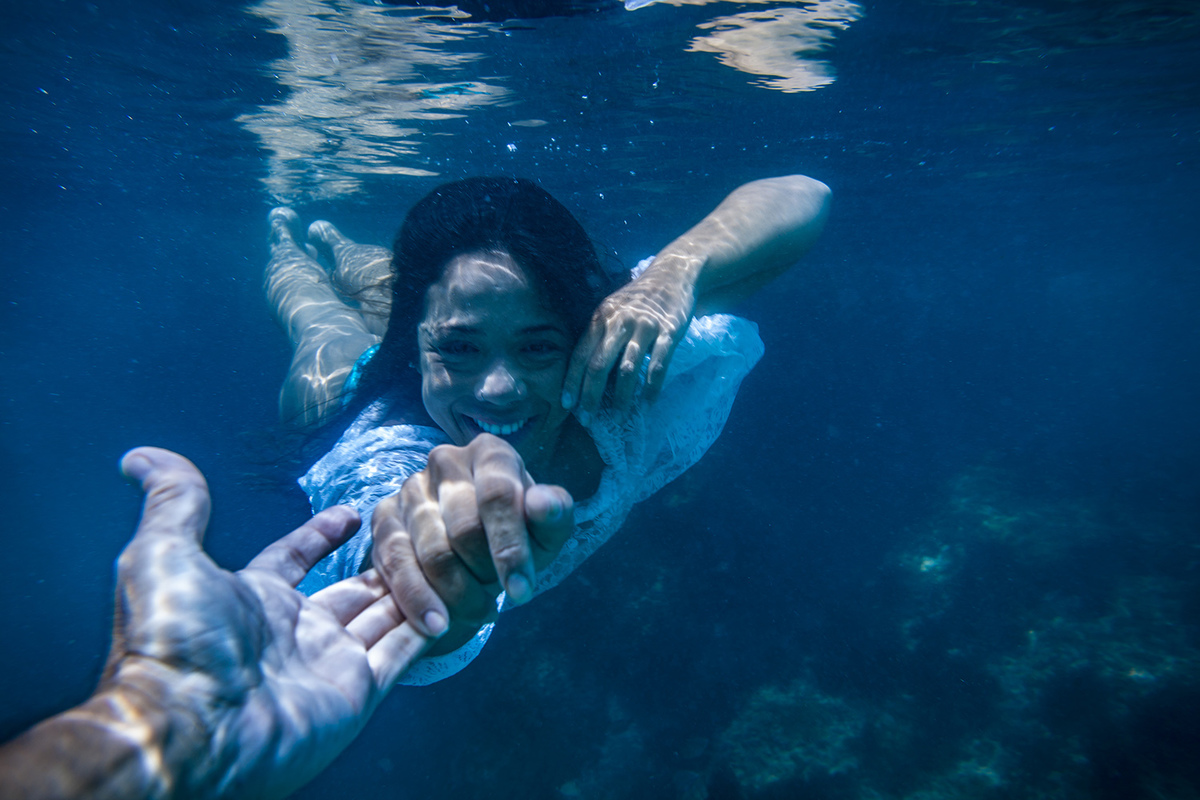 ensaio debaixo dágua´em Florianopolis