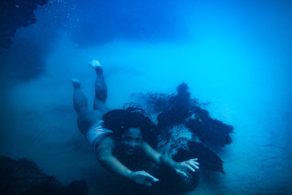 ensaio debaixo dágua´em Florianopolis