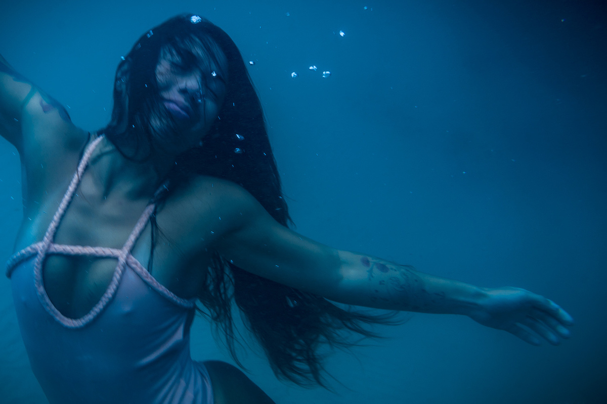 ensaio debaixo dágua´em Florianopolis