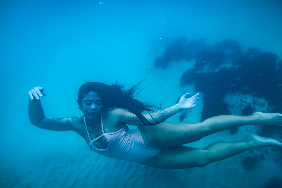ensaio debaixo dágua´em Florianopolis