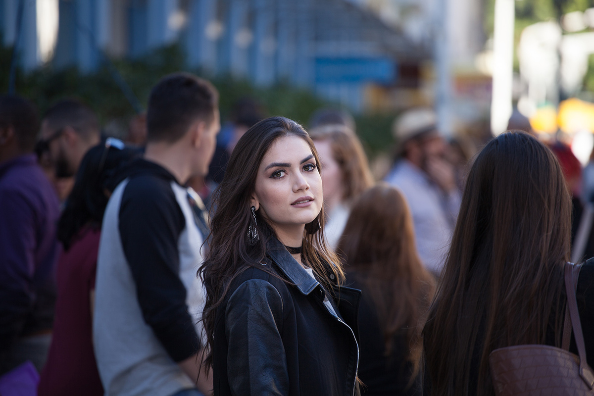 Ensaio fashion no centro de Florianopolis com Bruna Silveira