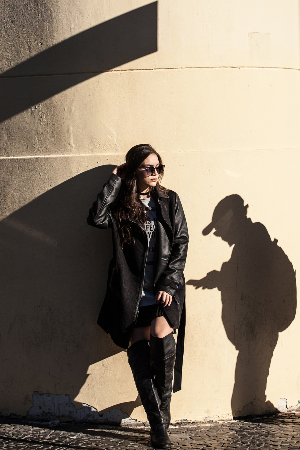 Ensaio fashion no centro de Florianopolis com Bruna Silveira