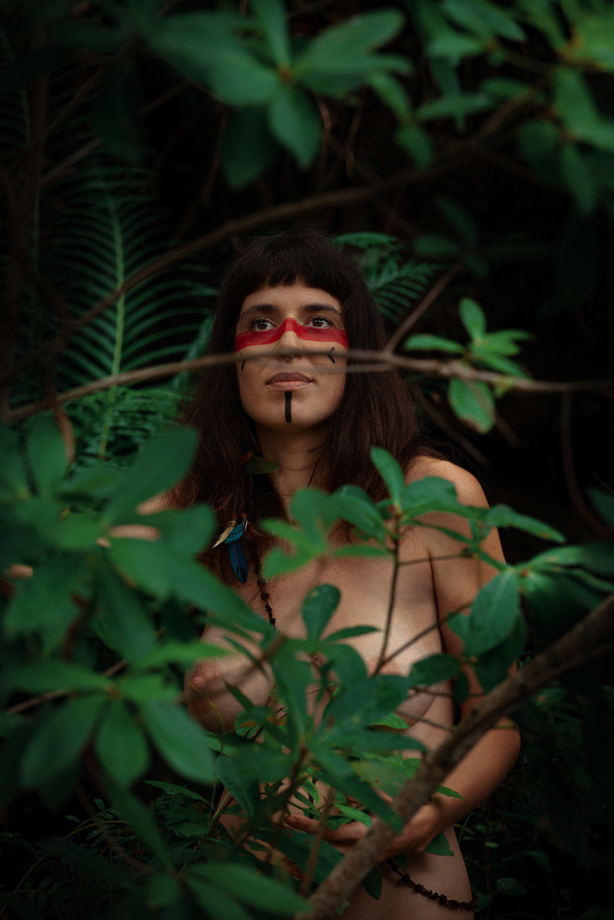 Ensaio em homenagem ao dia do índio somente com mulheres em Florianopolis