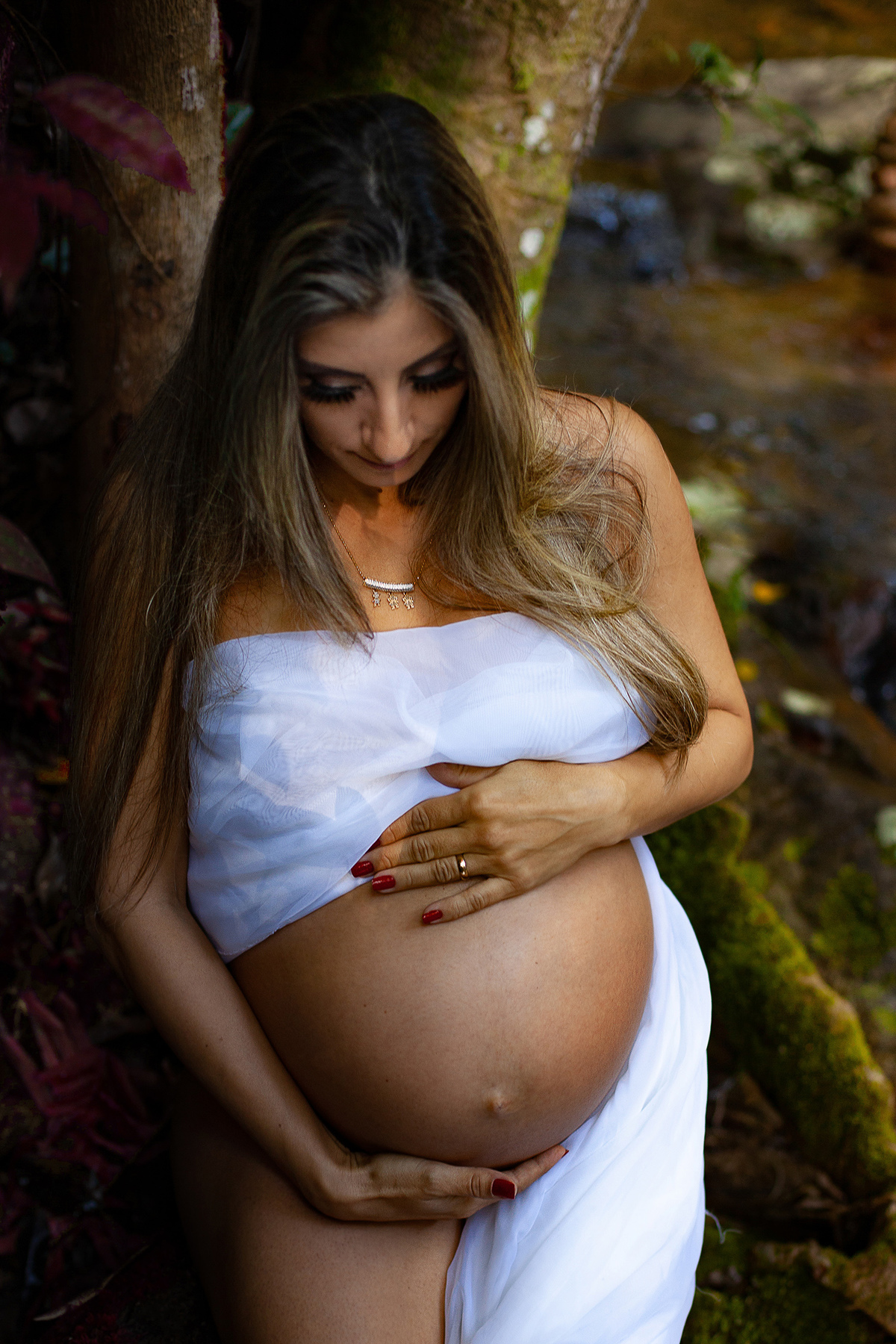 Ensaio gestante em cachoeira  Florianopolis por Ricardo Zanetta
