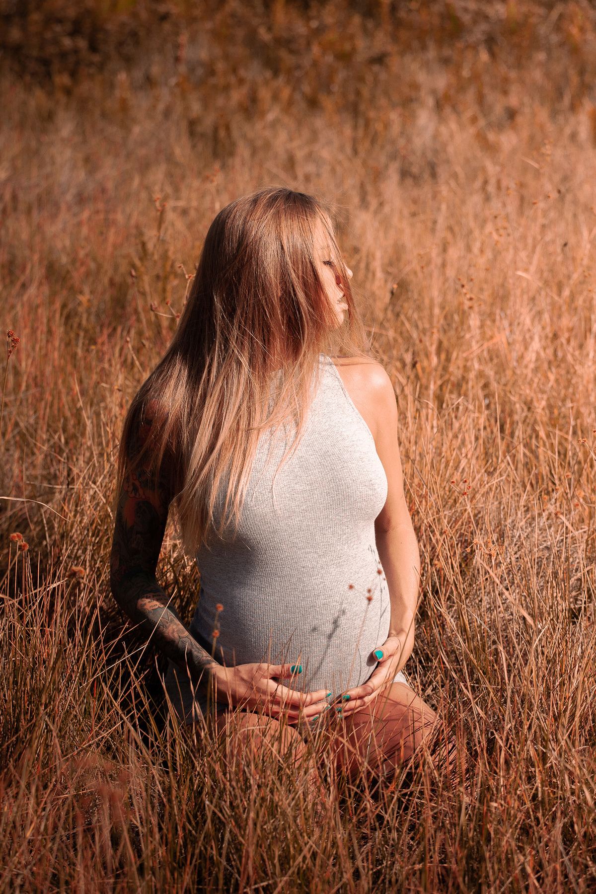 Ensaio Gestante na natureza em Florianópolis 