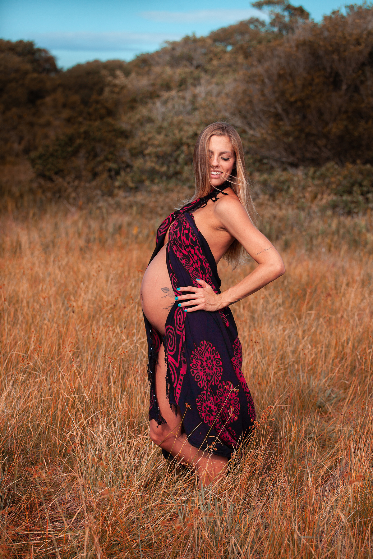 Ensaio Gestante na natureza em Florianópolis 