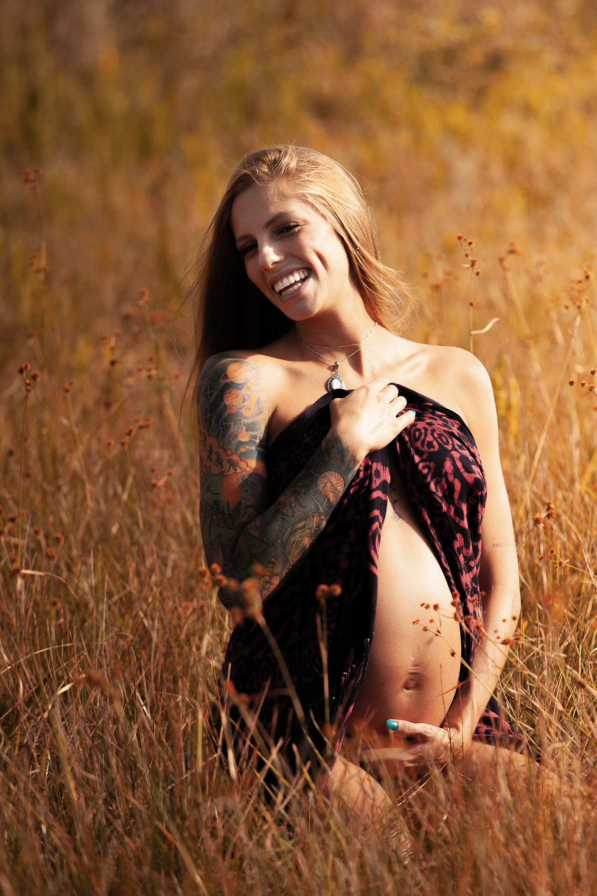 Ensaio Gestante na natureza em Florianópolis 