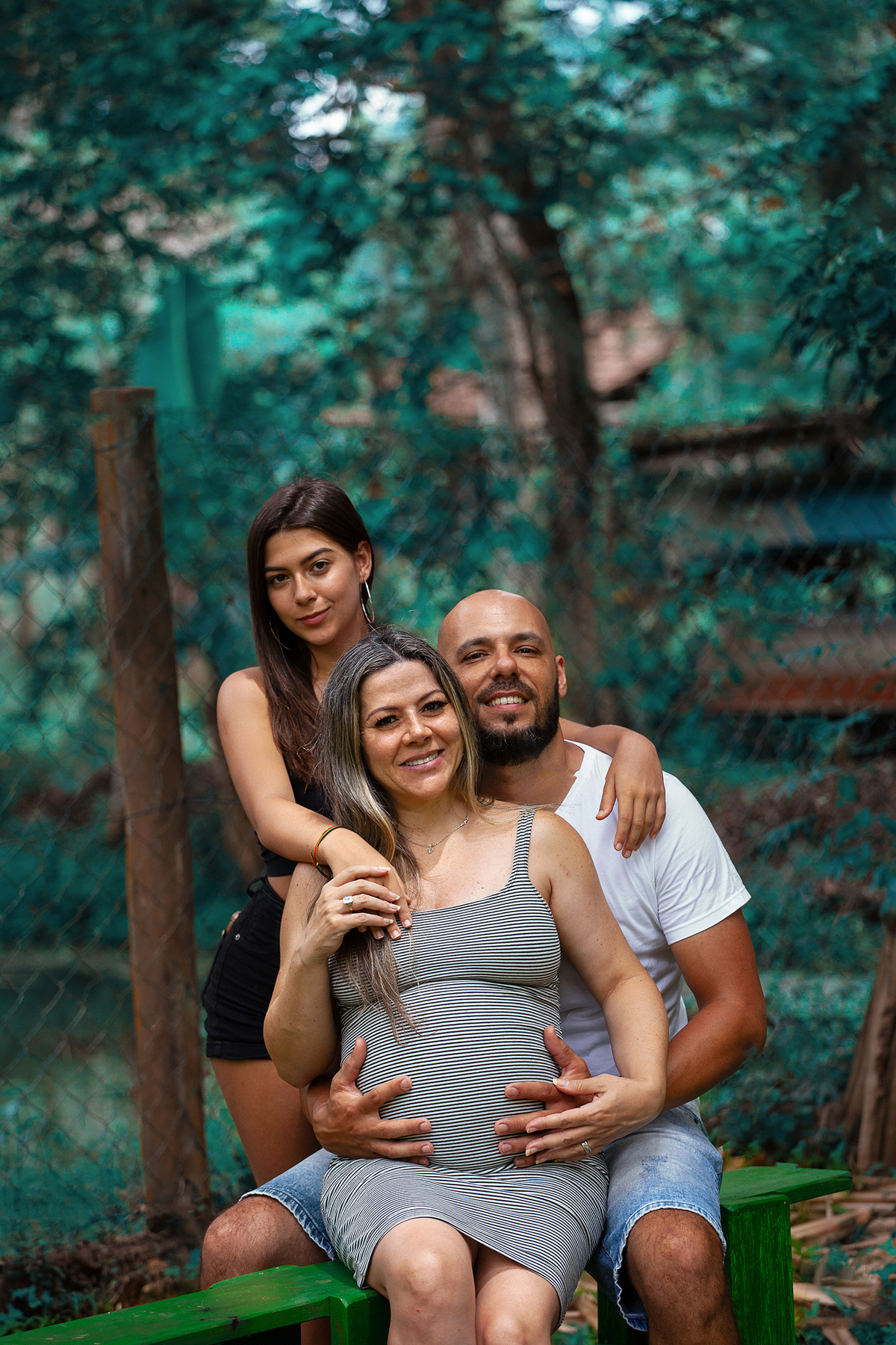 Ensaio gestante na natureza em Florianópolis