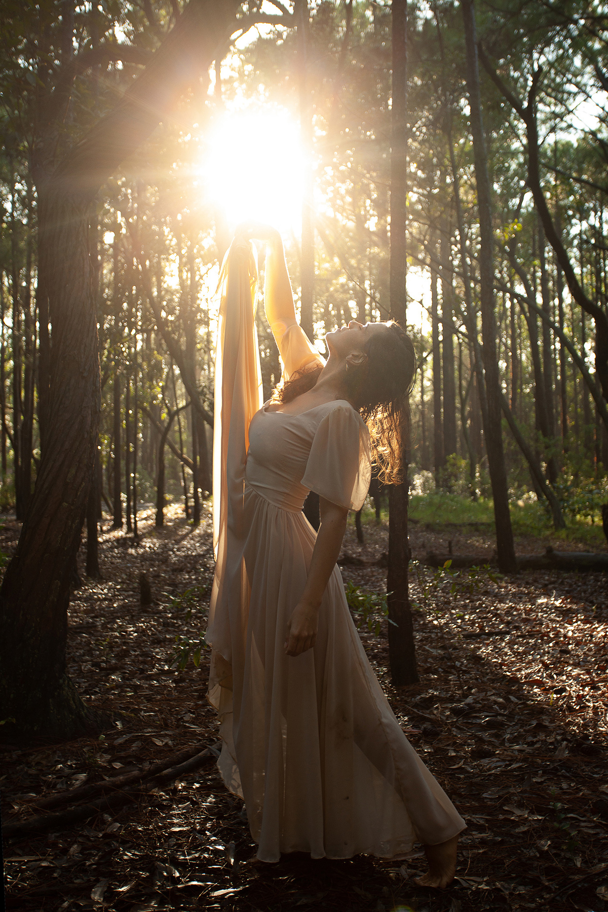 Mulheres que correm com lobos. Ensaio com Husky Siberiano. Realizado na floresta do Moçambique por Ricardo Zanetta