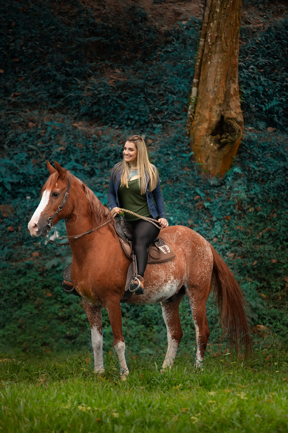 Ensaio de casal ( Ana Claudia Bus e Ivo Tattoo) em Brusque com cavalos por Ricardo Zanetta