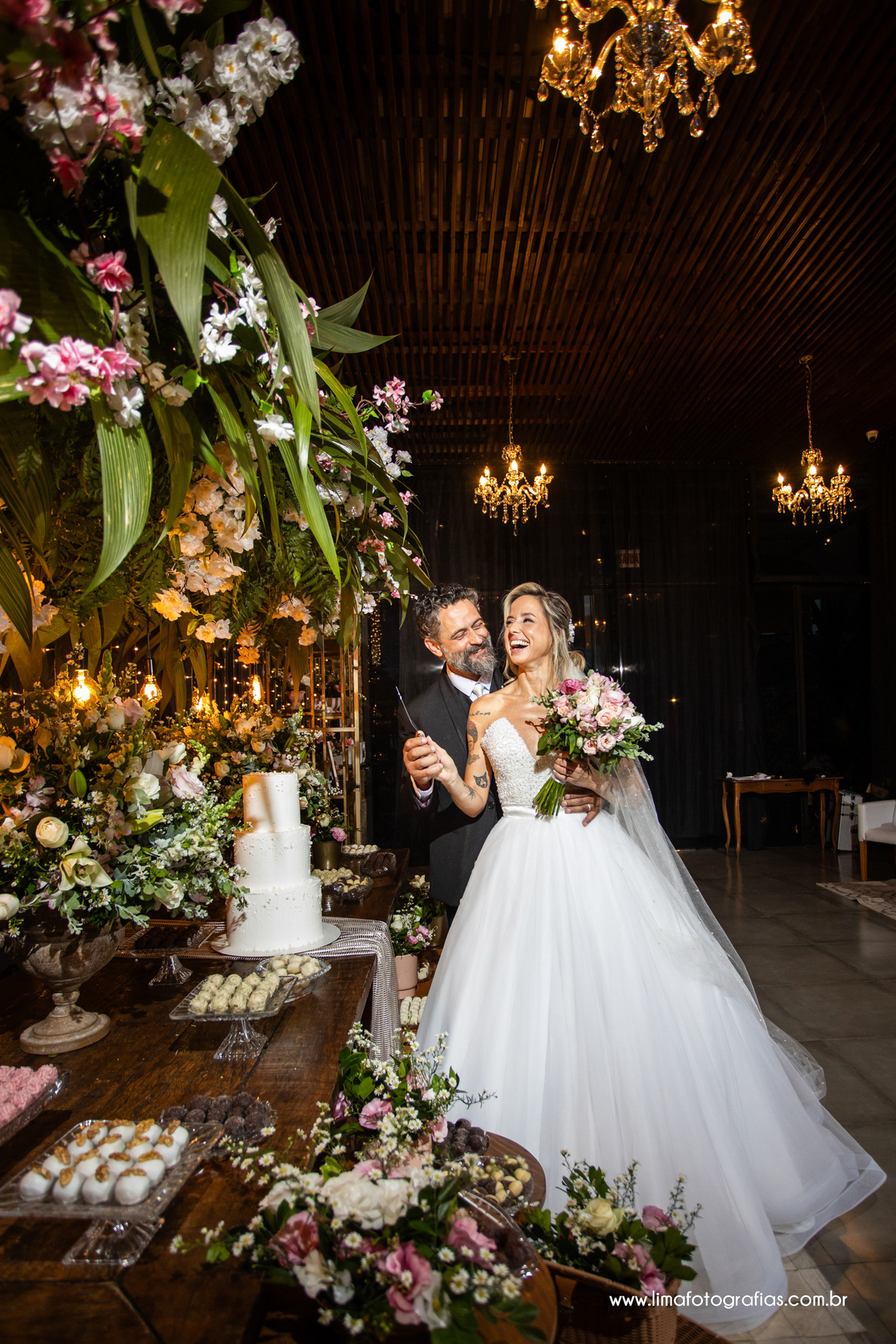 corte do bolo casamento