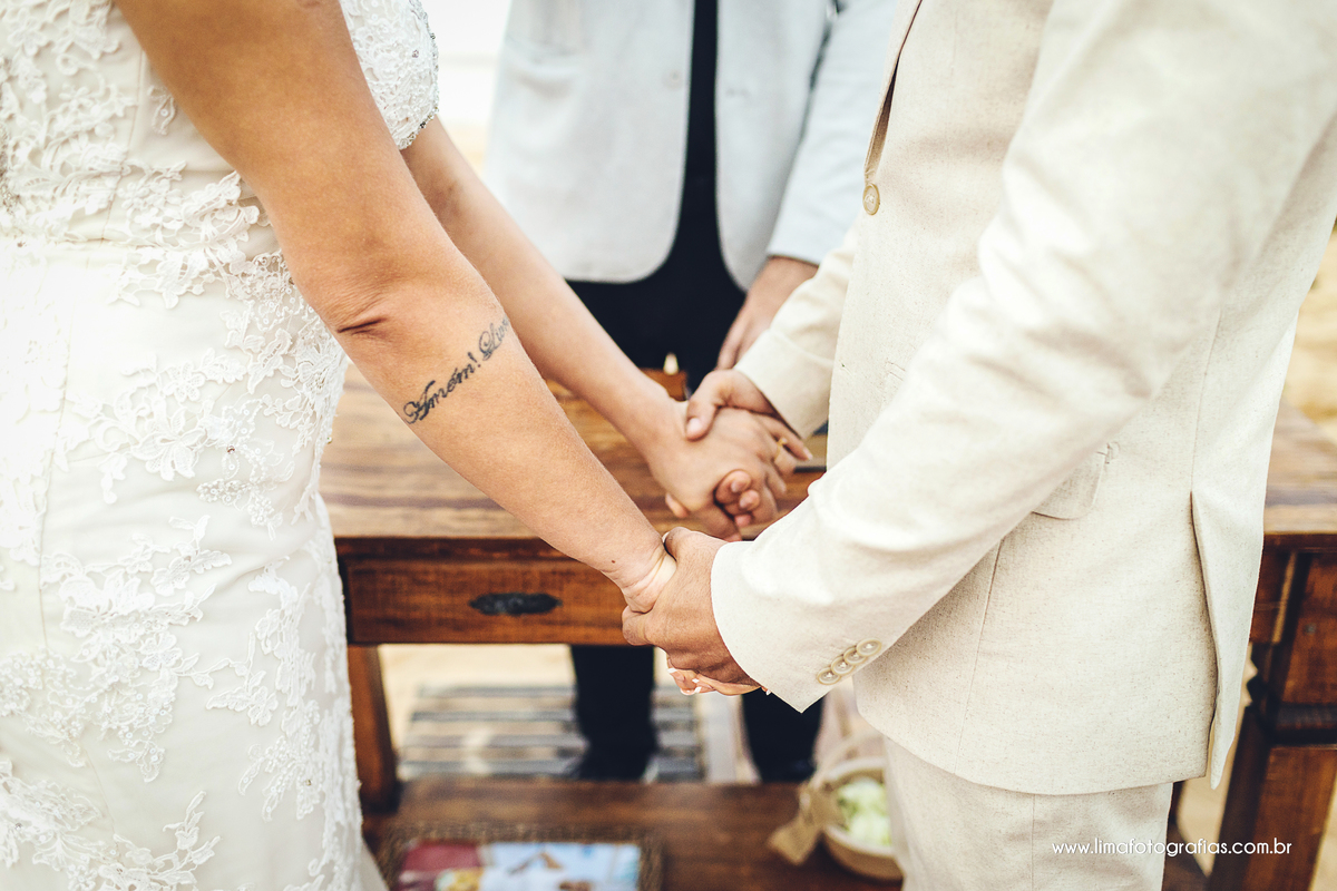 casamento na praia, benção do casal
