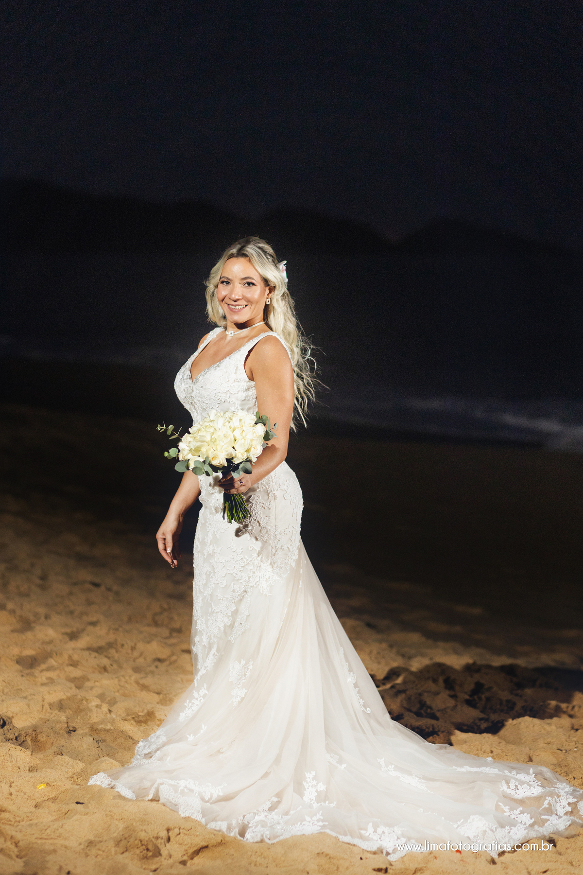 casamento pé na areia, vestido da noiva