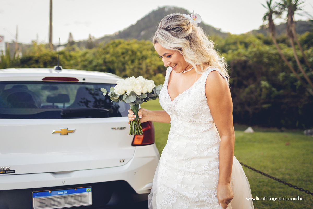 casamento na praia, chegada da noiva