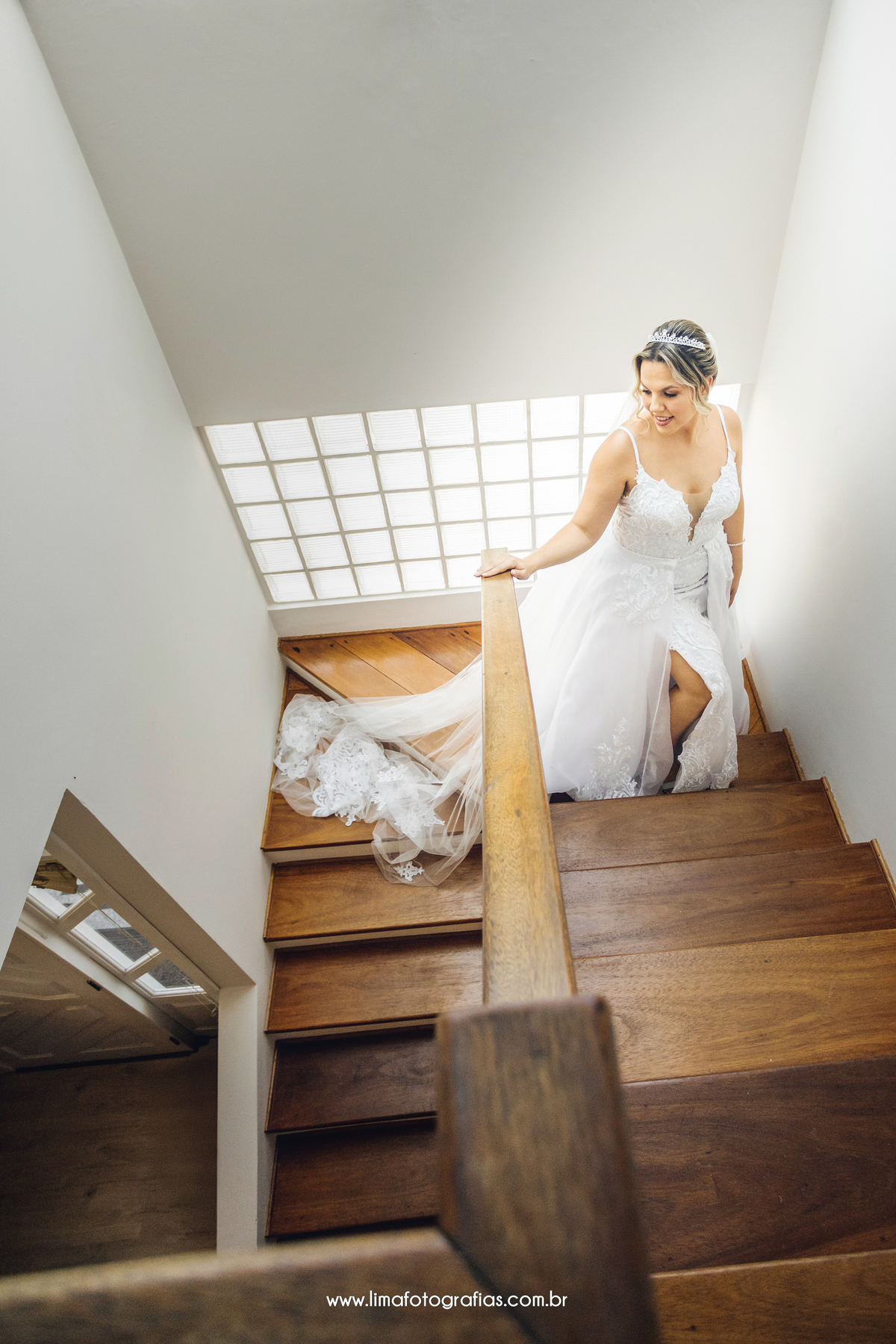 dia da noiva, vestido da noiva, escada