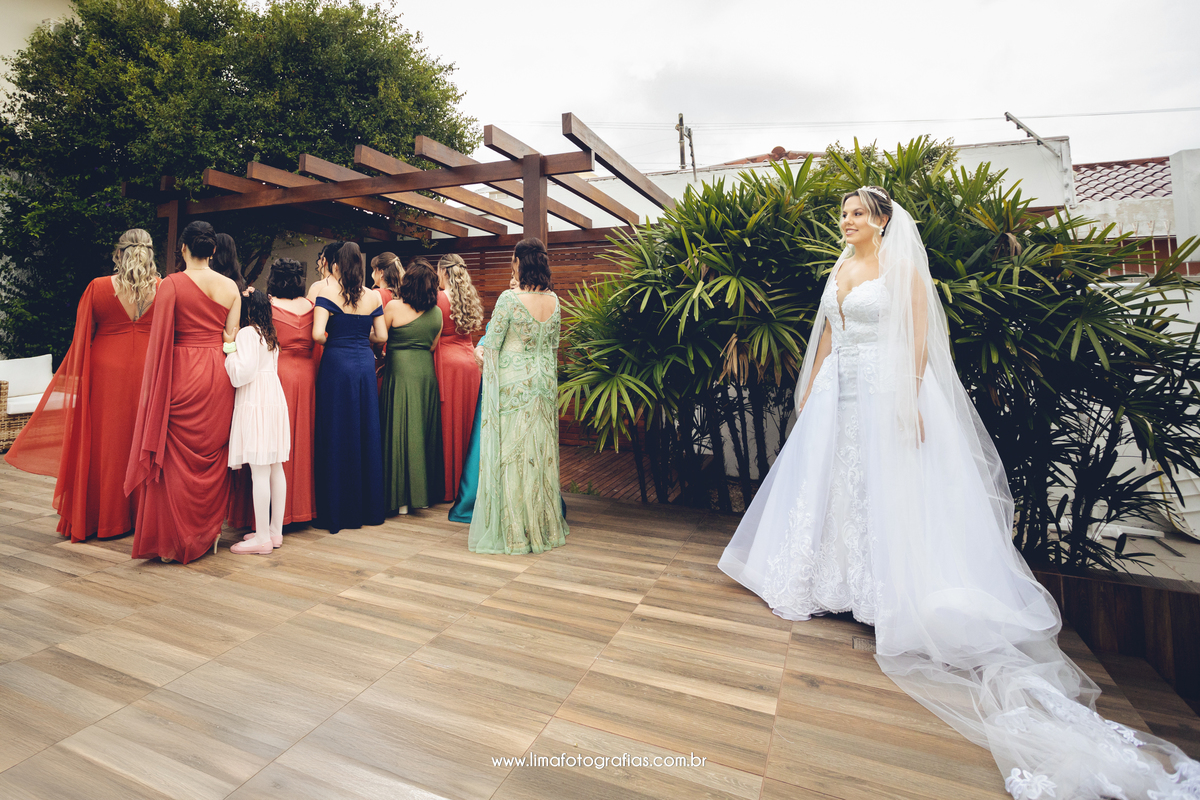 first look casamento madrinhas