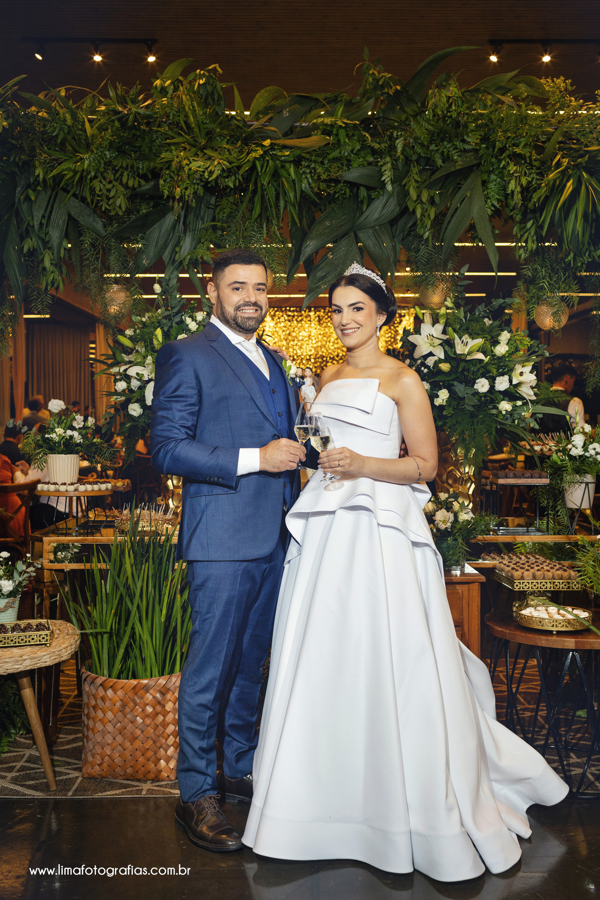 casamento, brinde do casal