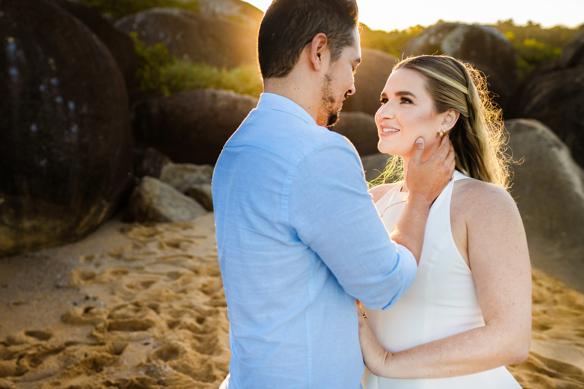 ensaio casal na praia