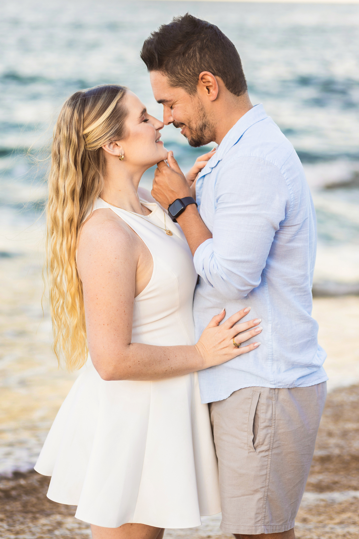 Ensaio ensaio casal na praiade casal