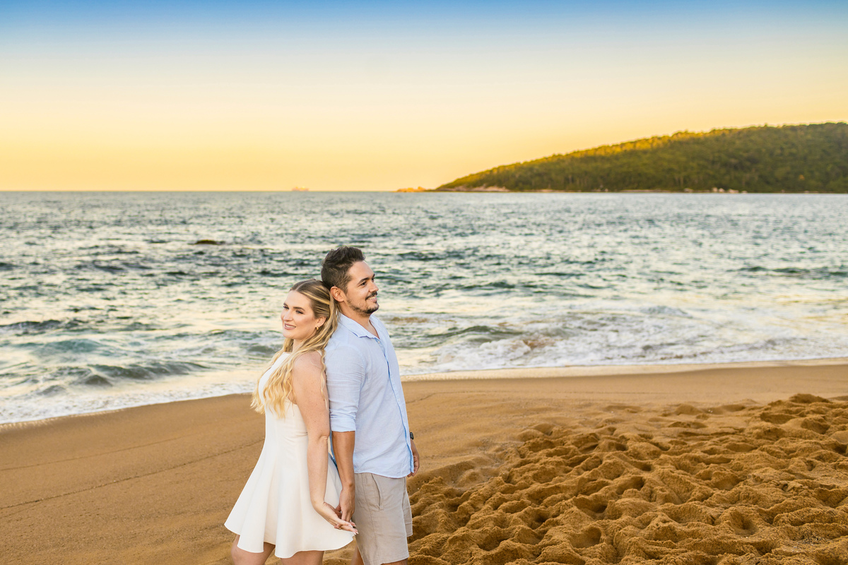 ensaio casal na praia