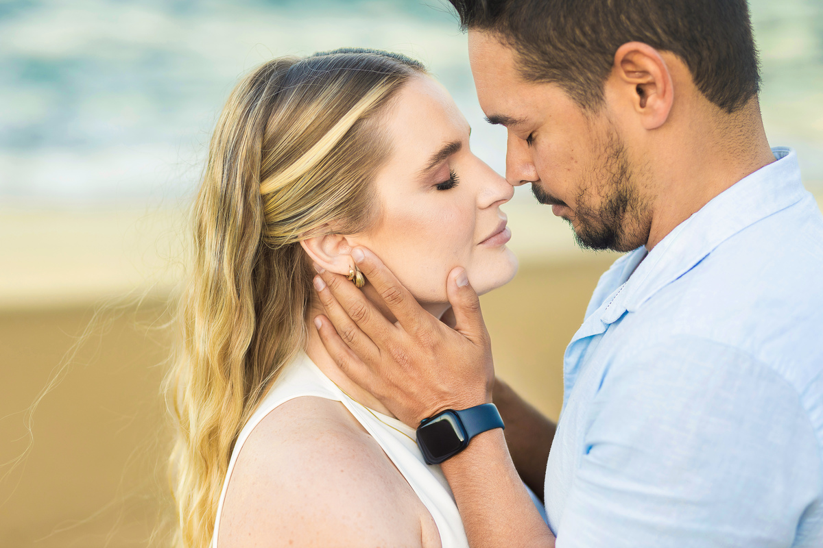 ensaio casal na praia