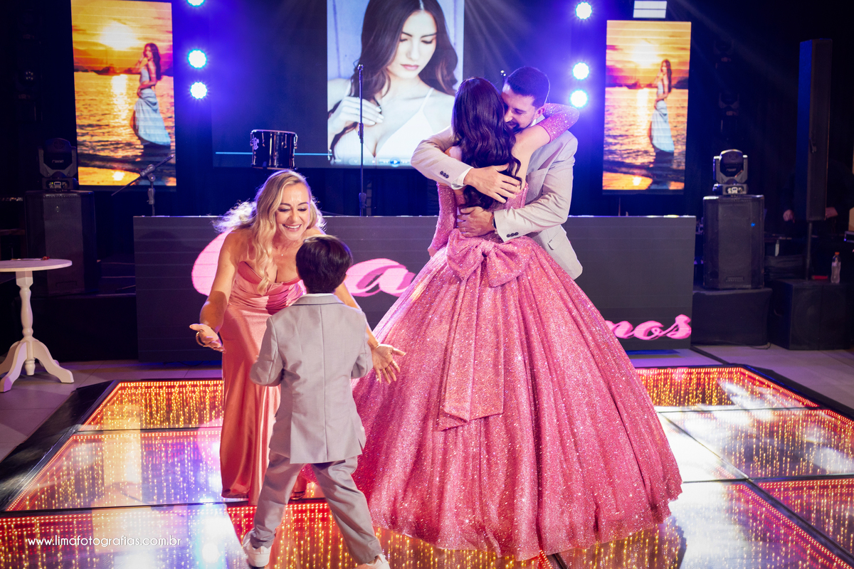 homenagem dos pais, aniversário 15 anos