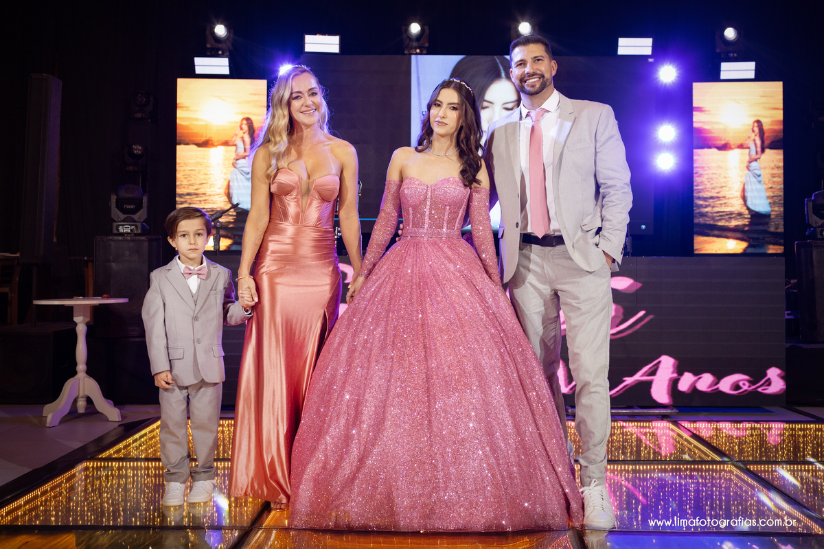 homenagem dos pais, aniversário 15 anos