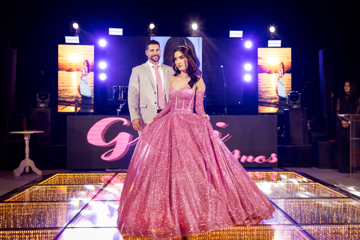 valsa com o pai, festa de 15 anos