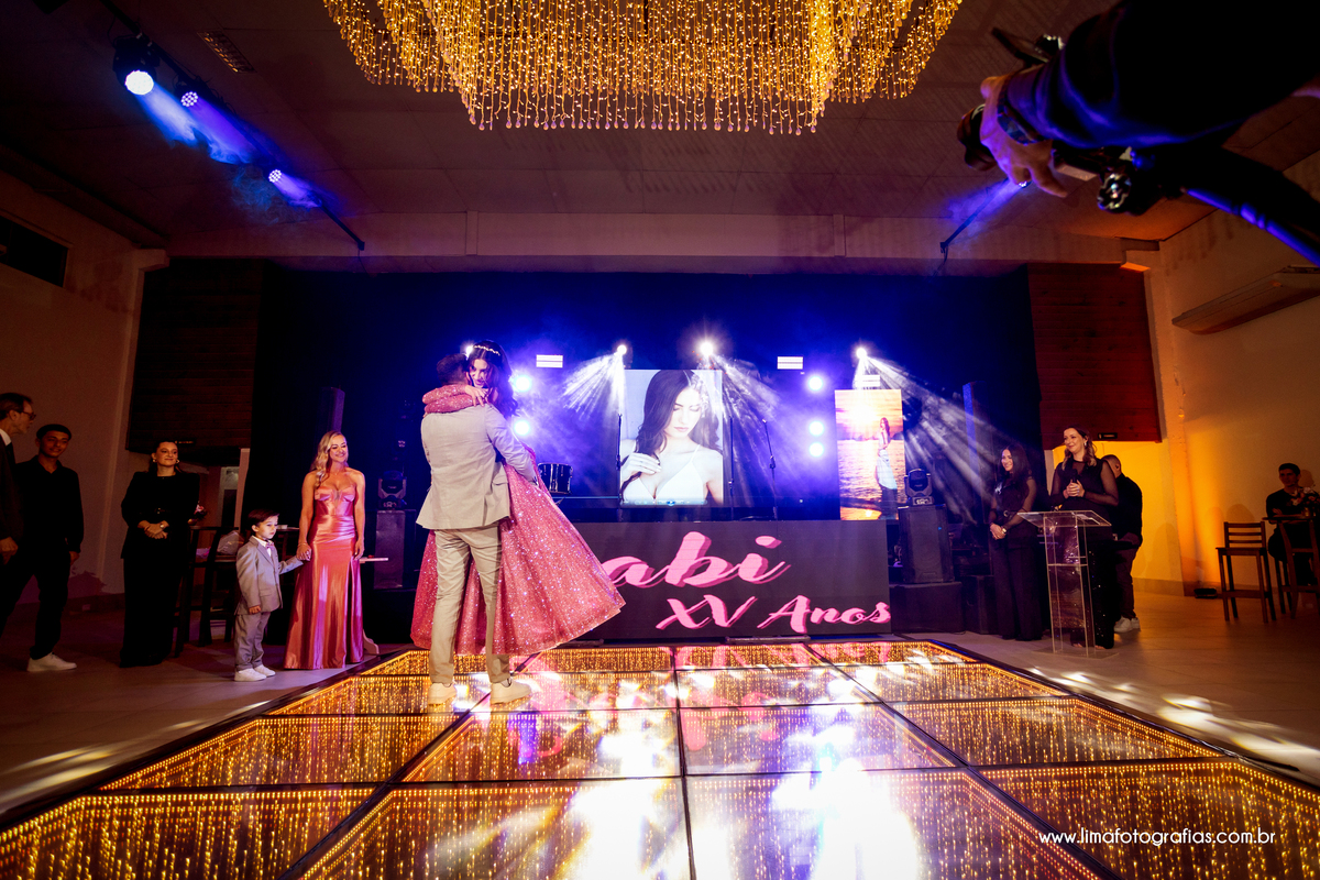 valsa com o pai, festa de 15 anos