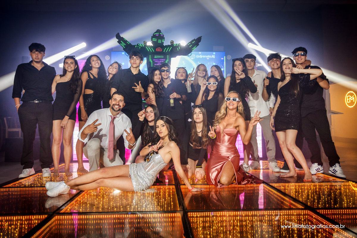 festa de 15 anos, robo de led