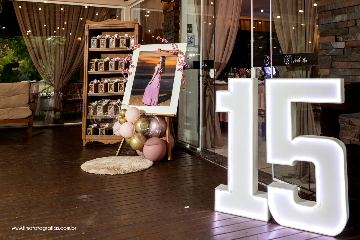 decoração, festa de 15 anos