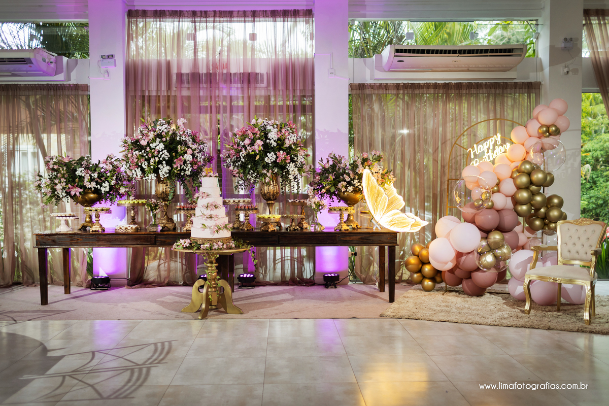 decoração, festa de 15 anos