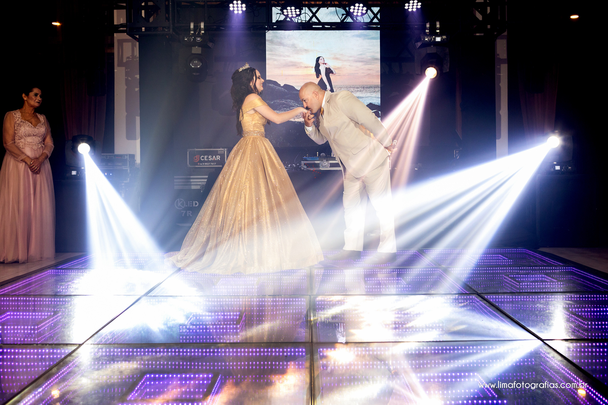 valsa com o pai, baile de debutante