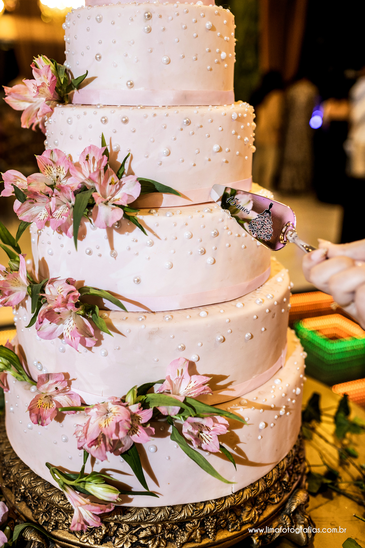 corte do bolo, 15 anos