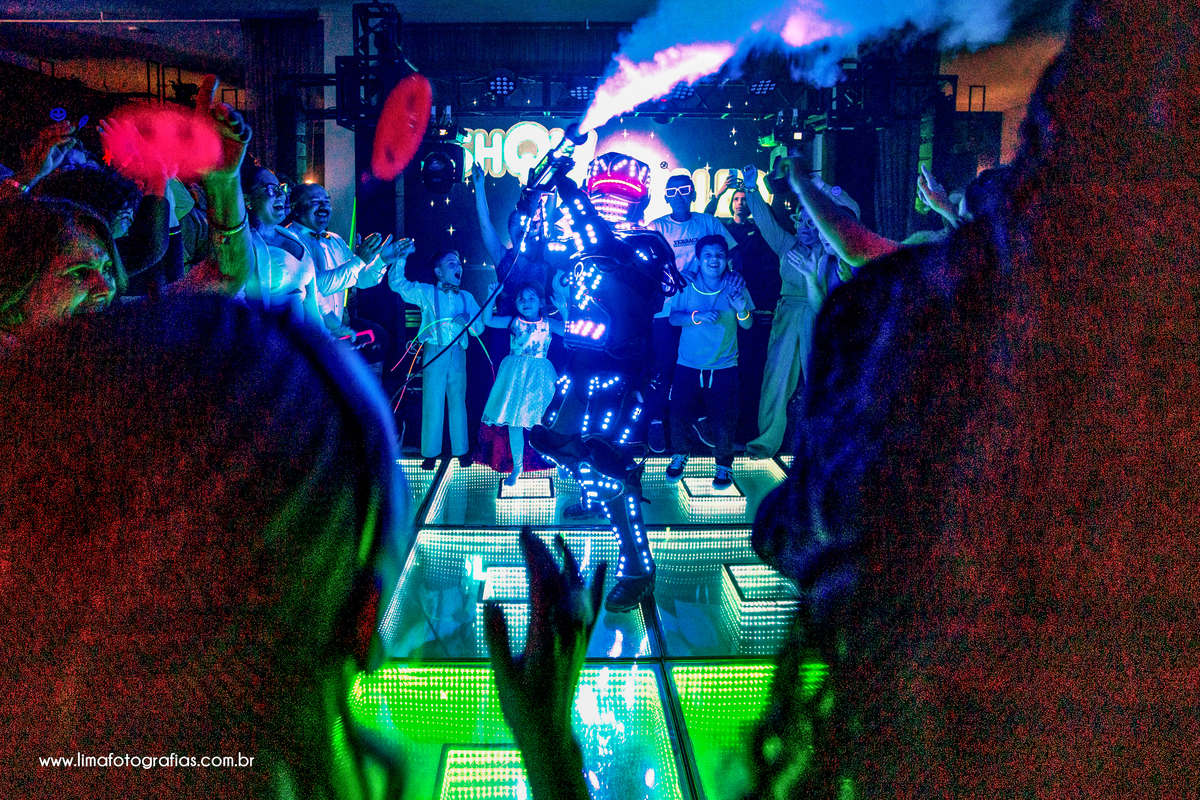 festa de 15 anos, robo de led