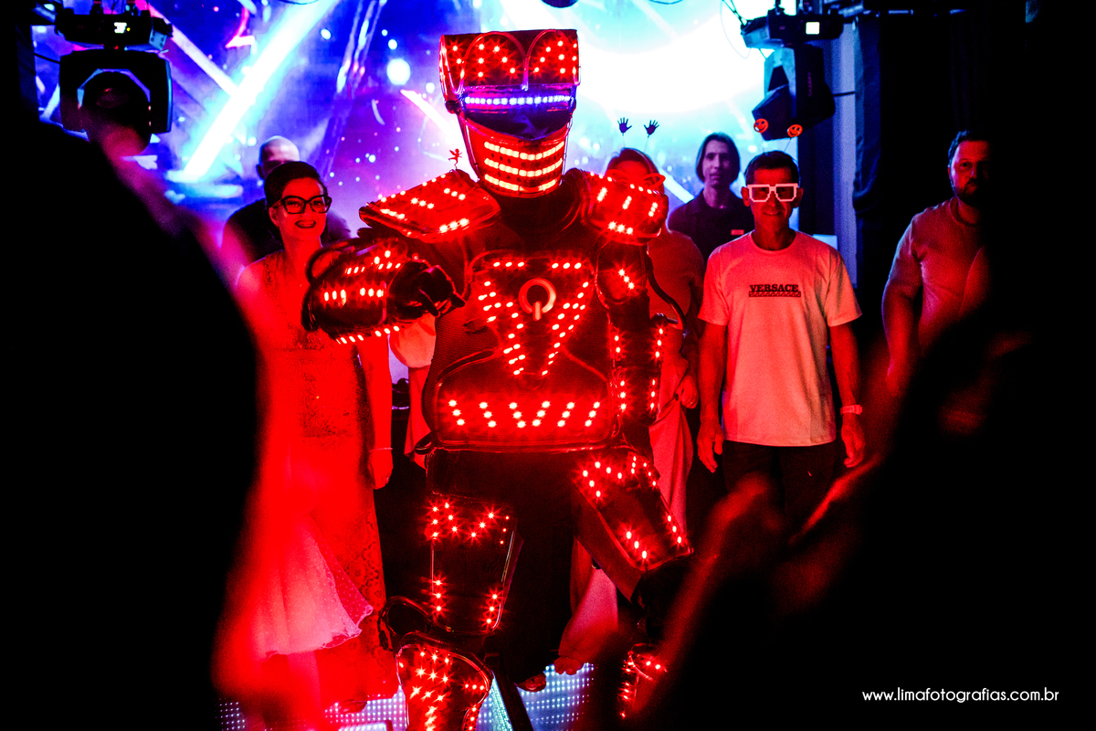 festa de 15 anos, robo de led