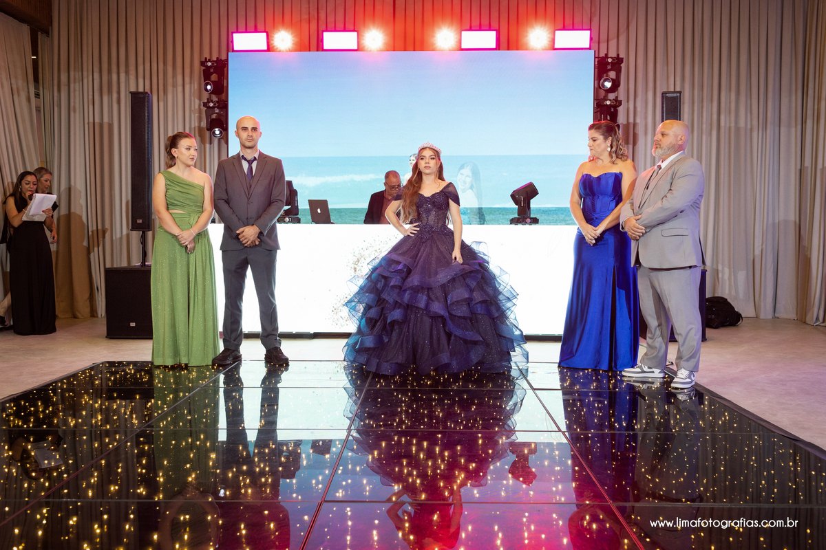 homenagens, festa de 15 anos Júlia