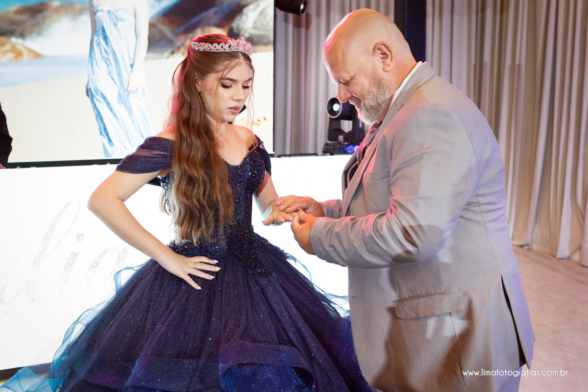 homenagens, festa de 15 anos Júlia