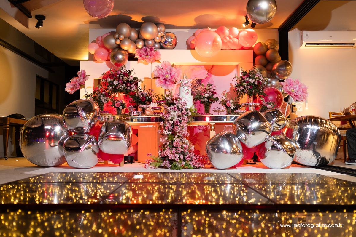 decoração, festa de 15 anos em tijucas