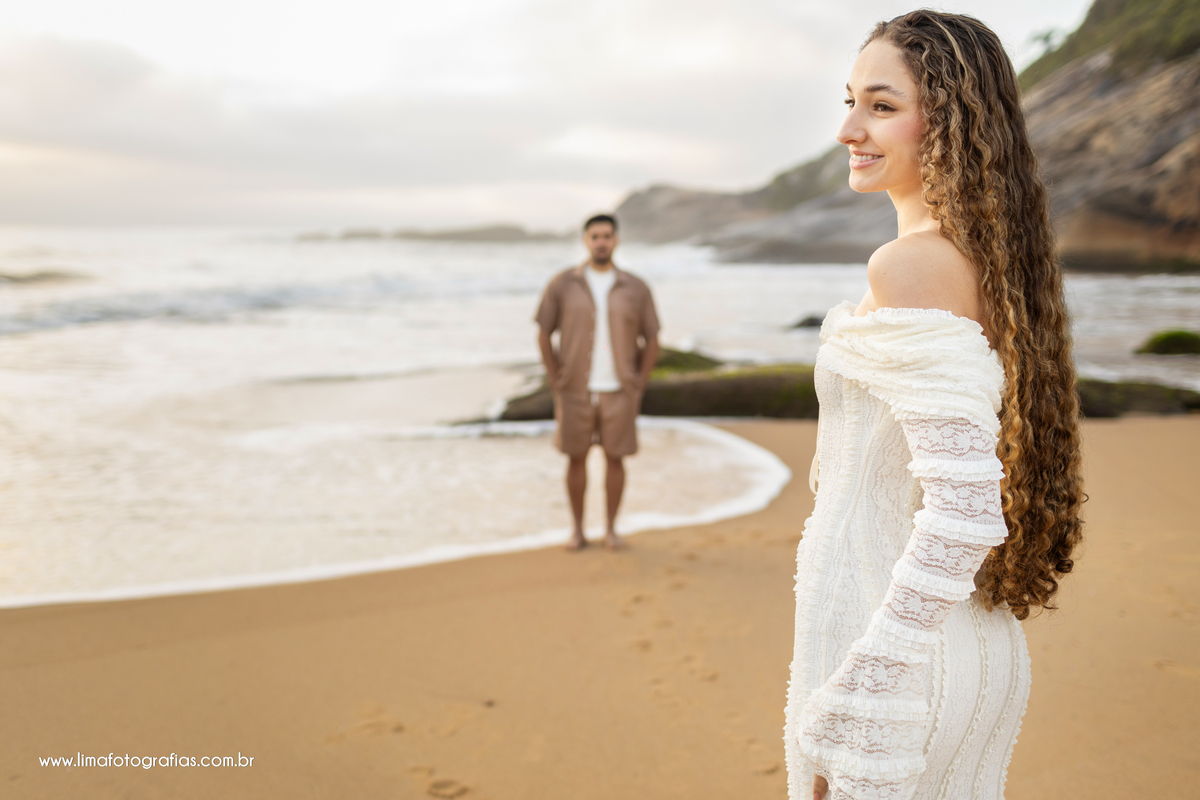 Praia do Estaleirinho, Balneário Camboriú. Ensaio pré casamento Nataly e Dionatas