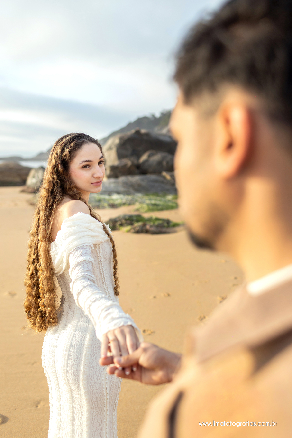 Praia do Estaleirinho, Balneário Camboriú. Ensaio pré casamento Nataly e Dionatas