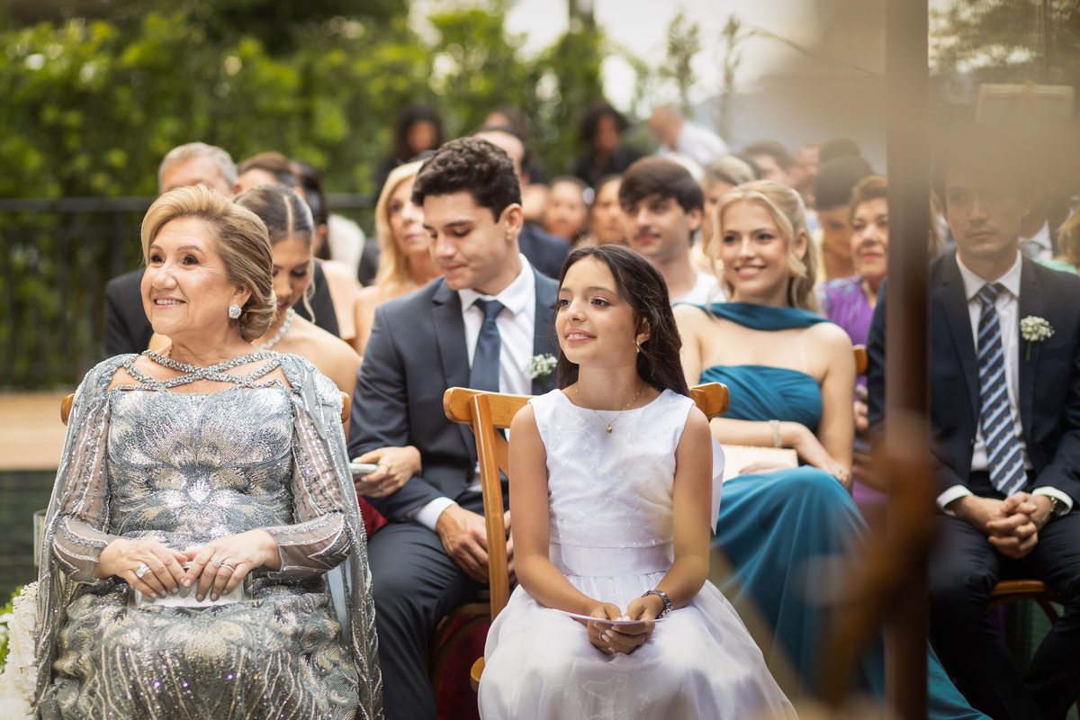 casamento indaiá Itapema, cerimonia de casamento, familiares na cerimônia
