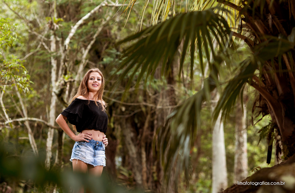 ensaio 15 anos Luana - Cascata do Encanto - Camboriú